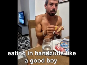 Hungry homeless boy sucks my dick while plugged