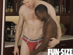 Funsizeboys - tiny hot gay bottom barebacked by huge, hung sexy dilf